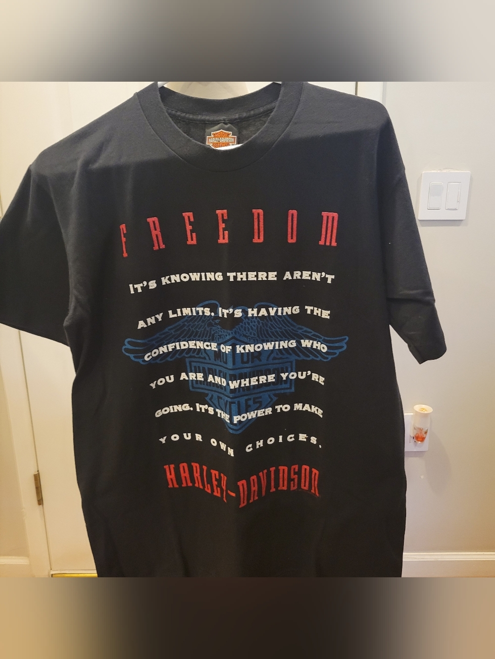🏍EUC~ HARLEY-DAVIDSON  Freedom Graphic Tee.